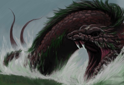 馬絆蛇のイラスト